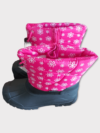 Rugged Bear Snow Boot for Big Girl Black/Pink/Purple