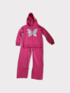 GIRLS PINK Butterfly Screen Hooded Pull Over with Jogset
