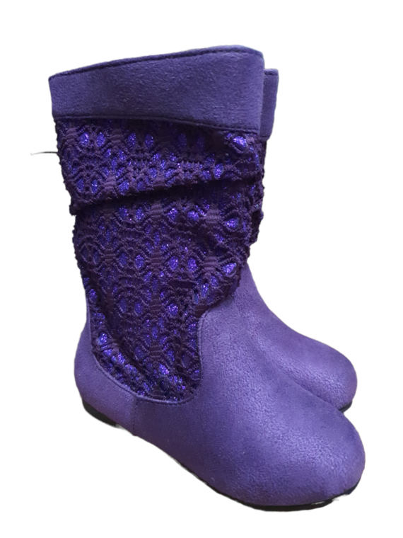 Chatties Little Girl Winter Boot for Little Girl - Glitter_Purple