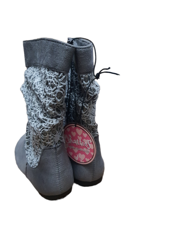 Chatties Little Girl Winter Boot for Little Girl - Glitter / Gray